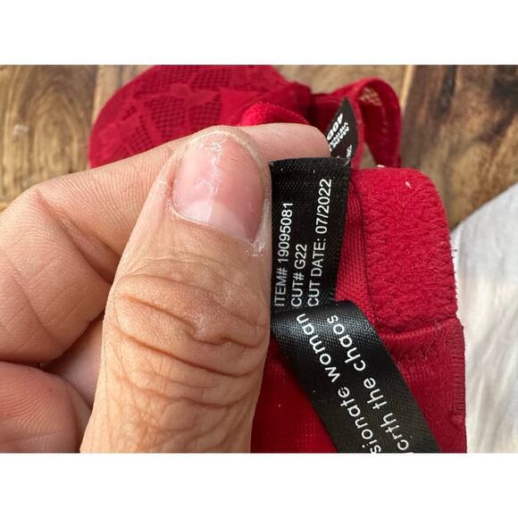 Torrid Curve Tattoo Lace Padded Convertible Strap Push Up Plunge Bra Size 40D - Picture 8 of 10